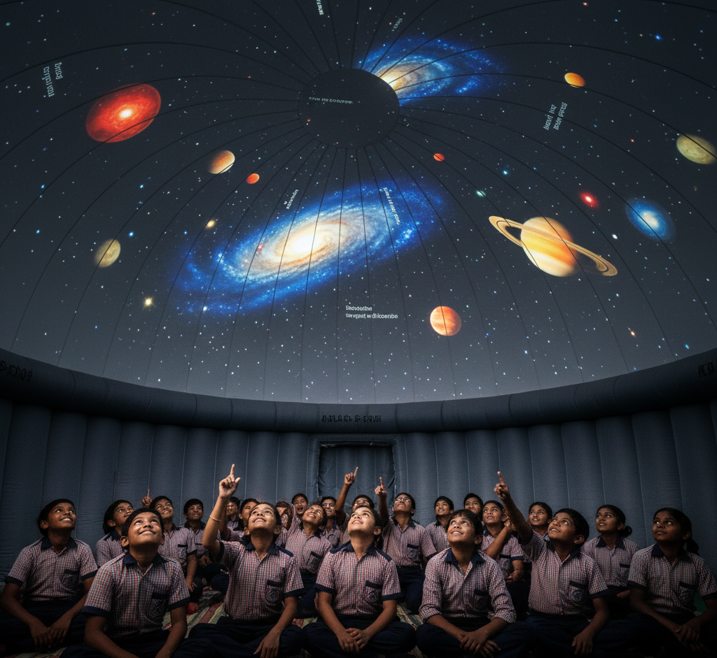 “Digital Dome Planetarium Learning Astronomy the Fun Way”