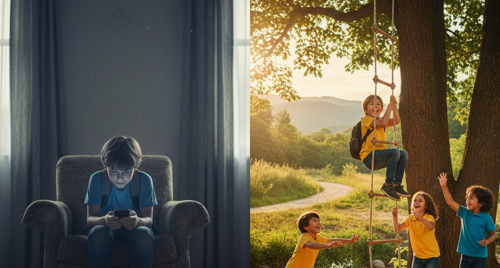 Adventure Activities vs Mobile Addiction in Kids A Healthy Way to Reconnect Children with Real Life