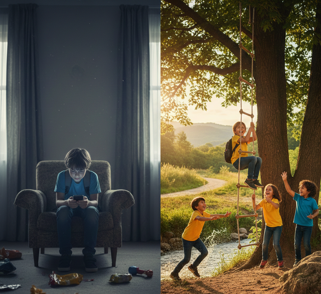 Adventure Activities vs Mobile Addiction in Kids A Healthy Way to Reconnect Children with Real Life