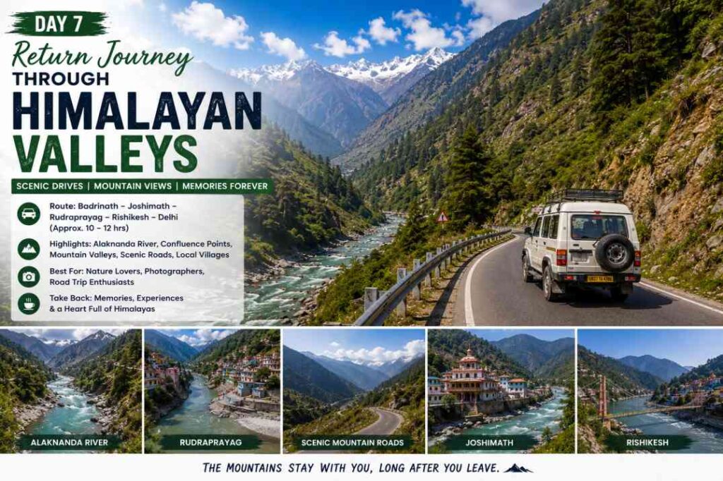 Day 7 – Return Journey Through Himalayan Valleys