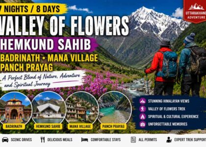 Valley of Flowers Trek Itinerary – Complete 7 Nights 8 Days Himalayan Journey