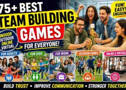 75+ Best Team Building Games for Adults, Kids, Work & Online Teams (2026)